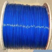 蓝色包胶钢丝绳